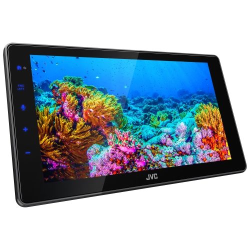 JVC KW-Z900W 9-inch floating screen, angle view