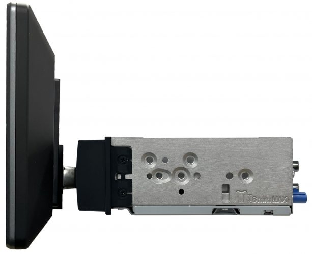 JVC KW-Z900W floating chassis, side view