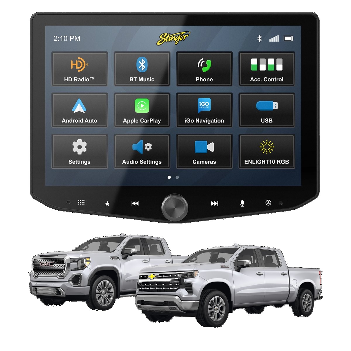 Stinger HEIGH10+ retrofit car stereo