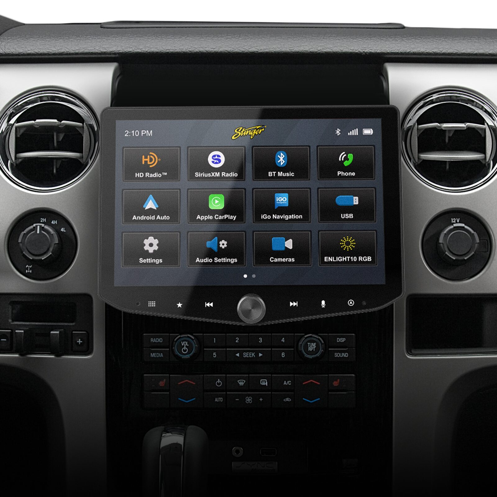 Stinger HORIZON10 kit photo for Ford F-150 2009-2014.