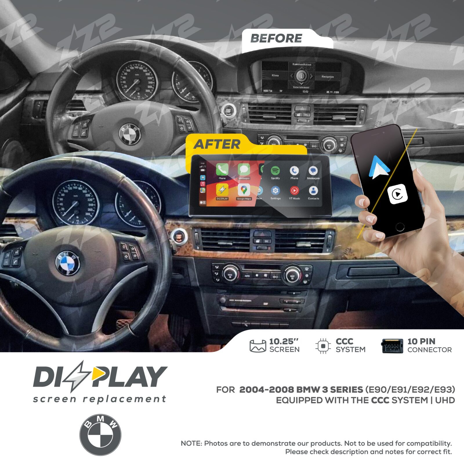 ZZ-2 DIZZPLAY BMW 3 Series E90 / E91 / E92 / E93 2004-2008