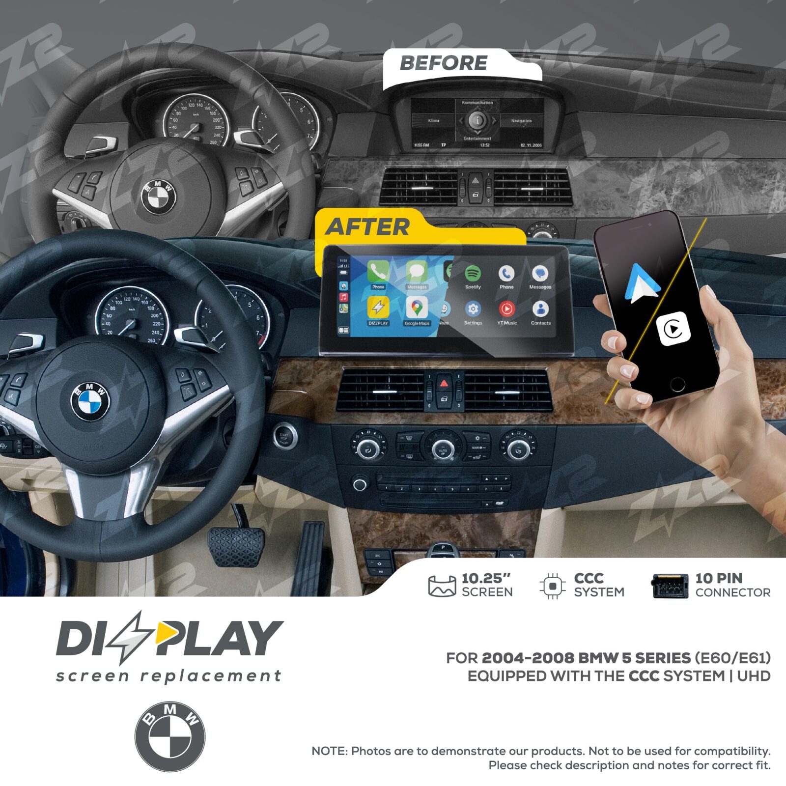 ZZ-2 DIZZPLAY BMW 5 Series E60 / E61 2004-2008 CCC