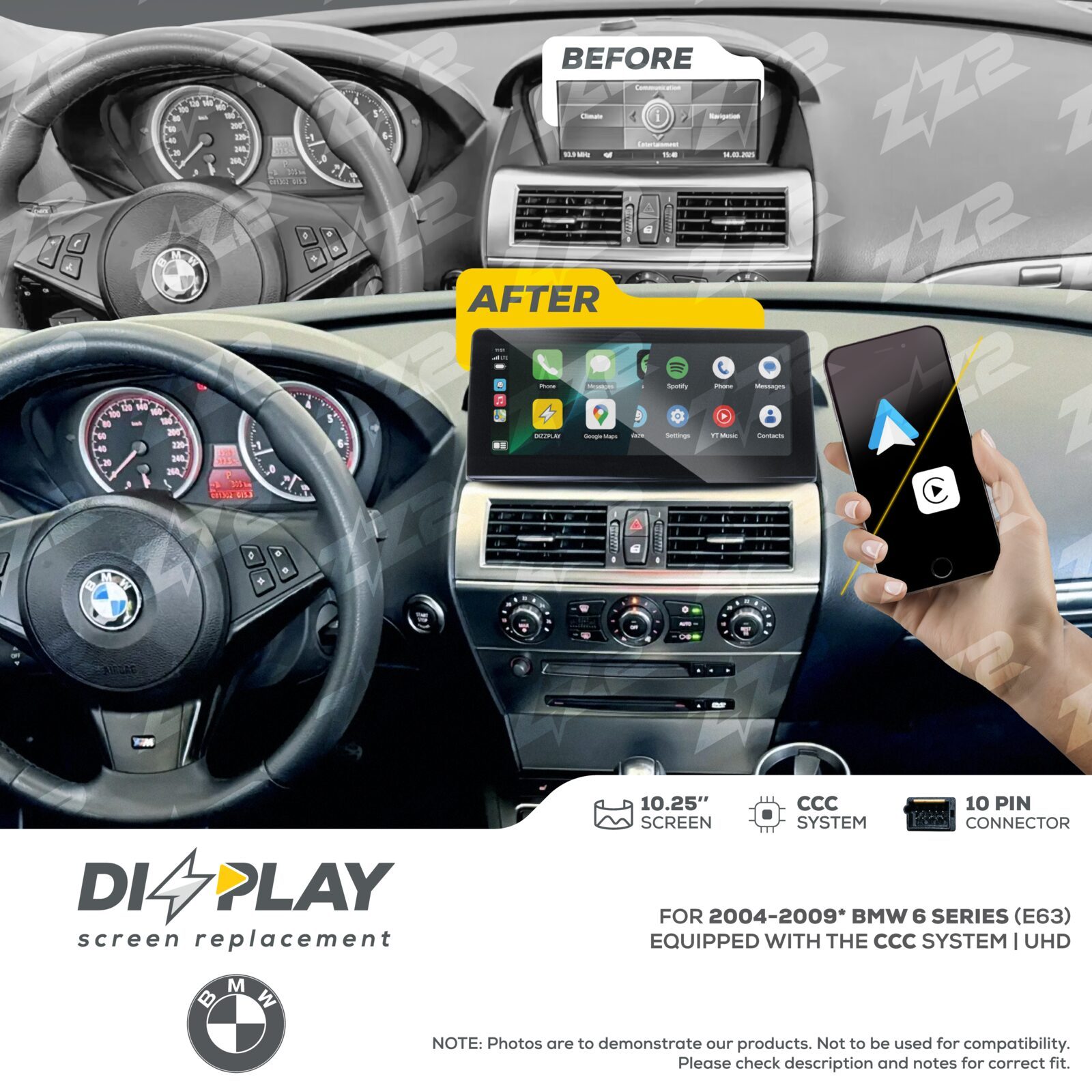 ZZ-2 DIZZPLAY BMW 6 Series E63 2004-2009 CCC