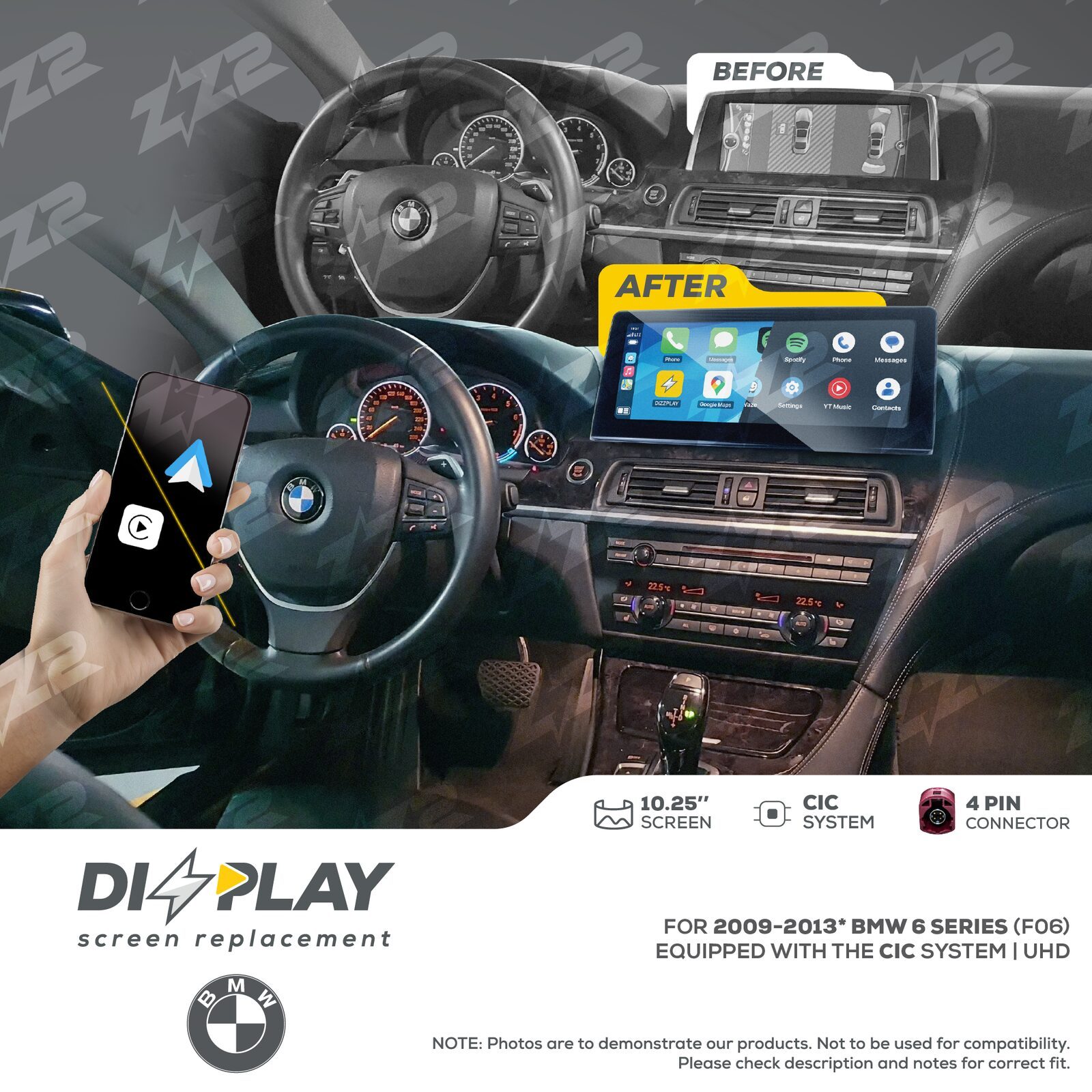 ZZ-2 DIZZPLAY BMW 6 Series F06 2009-2013 CIC