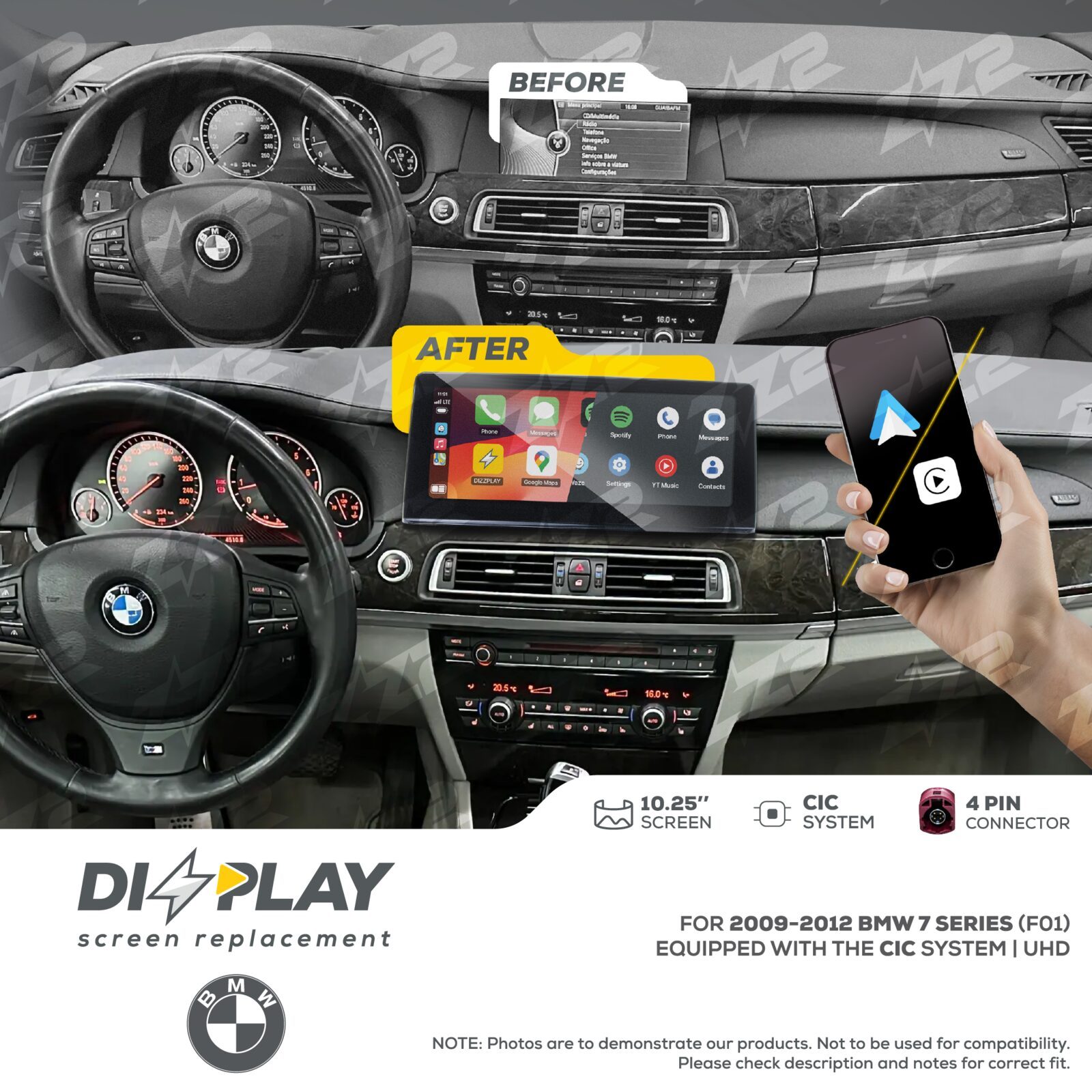 ZZ-2 DIZZPLAY BMW 7 Series F01 2009-2012 CIC