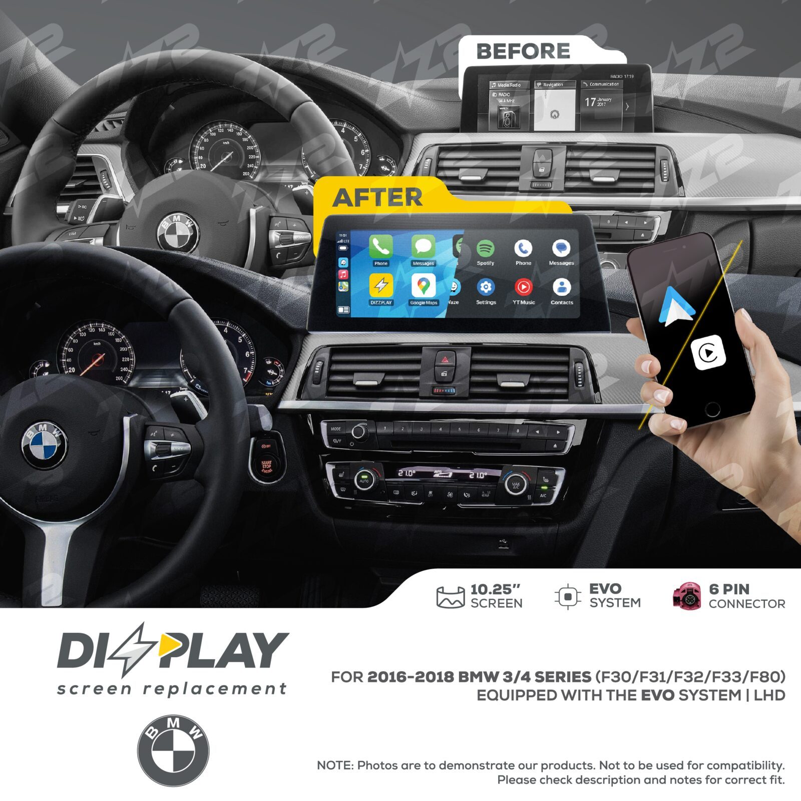 ZZ-2 DIZZPLAY BMW 3 / 4 Series F30 / F31 / F32 / F33 / F80 2016