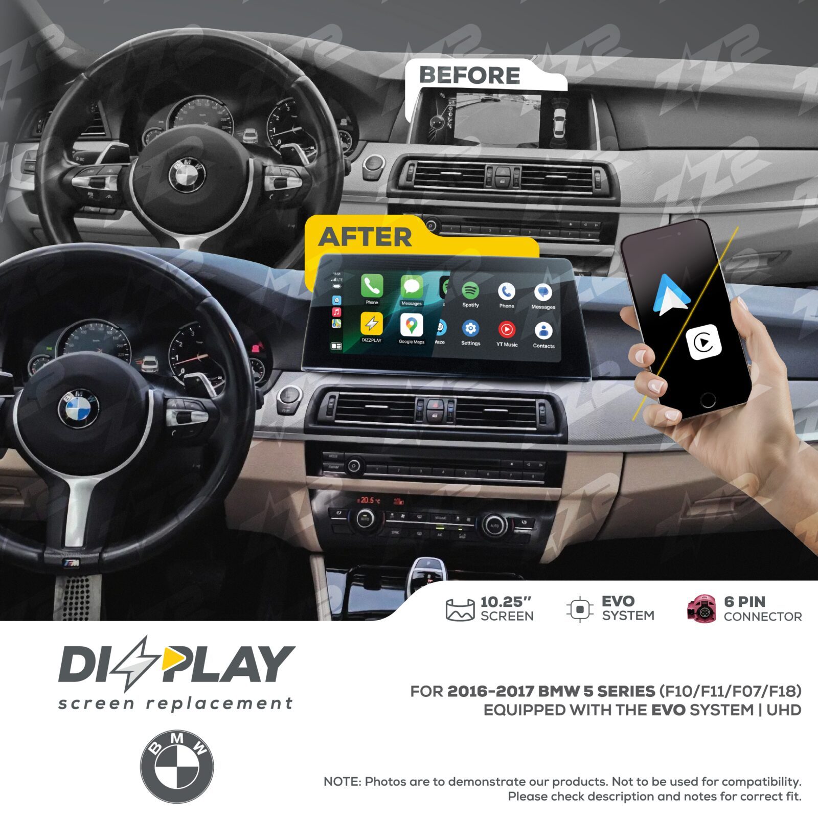 ZZ-2 DIZZPLAY BMW 5 Series F10 / F11 / F07 / F18 2016-2017