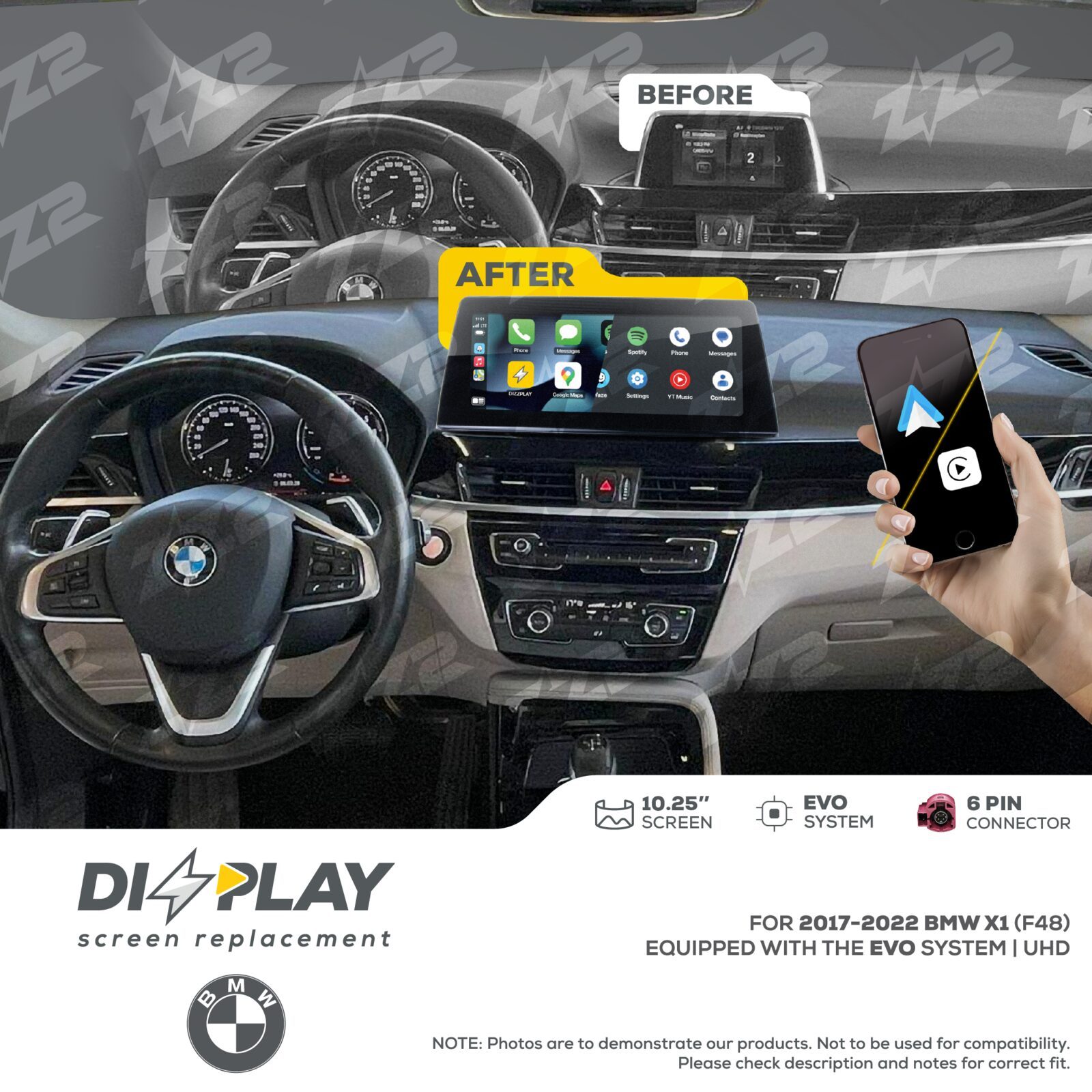 ZZ-2 DIZZPLAY BMW X1 F48 2017-2022 EVO