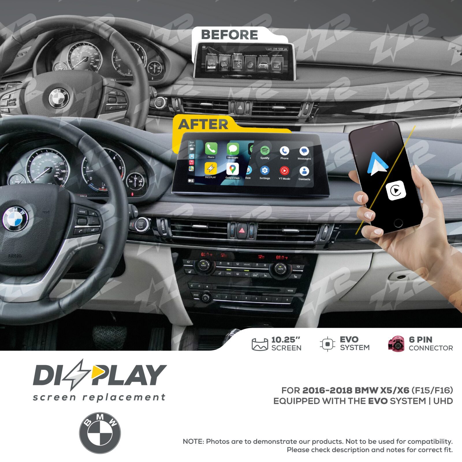 ZZ-2 DIZZPLAY BMW X5 / X6 F15 / F16 2016-2018 EVO