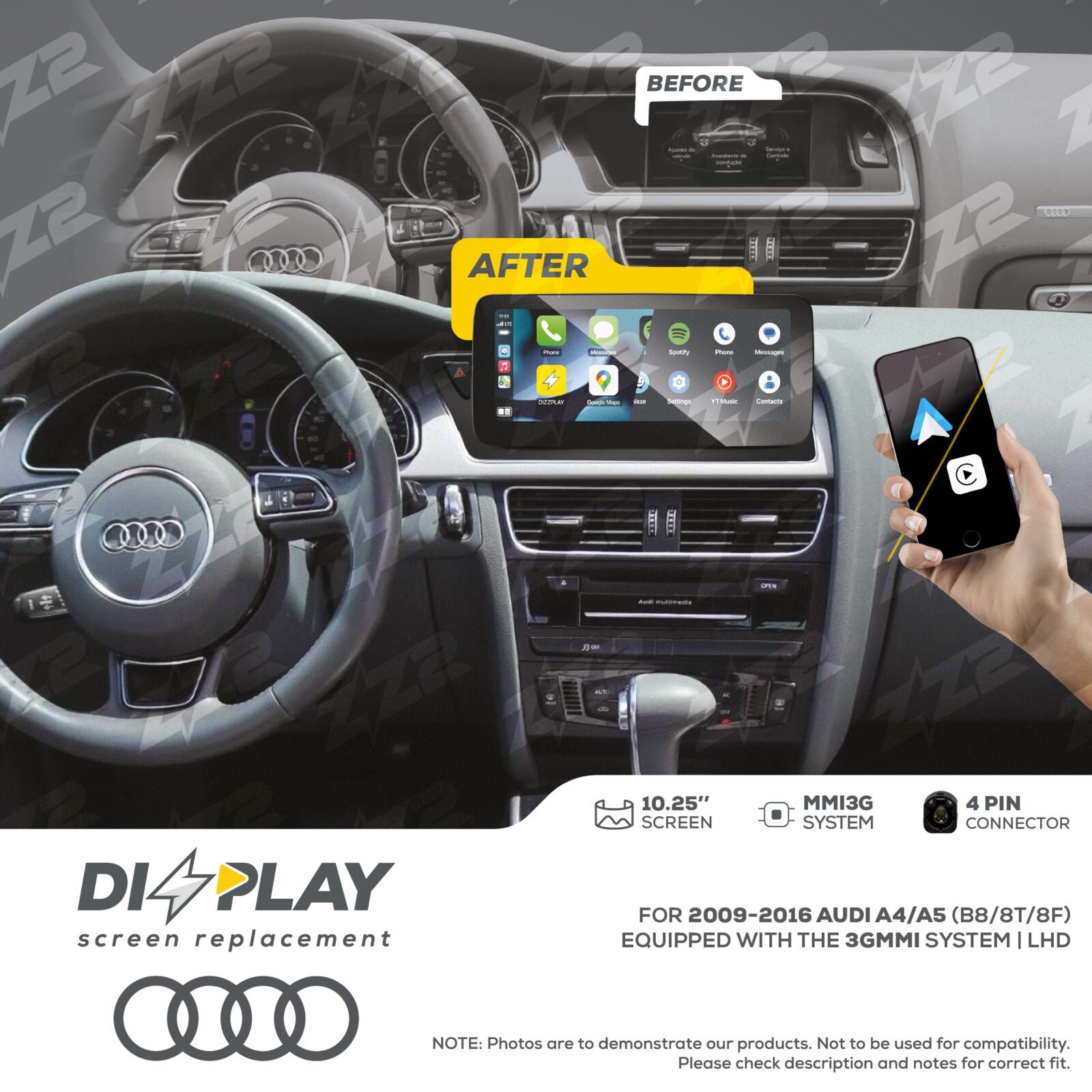 ZZ-2 DIZZPLAY Audi A4 / S4 / A5 / S5 B8 2009-2016