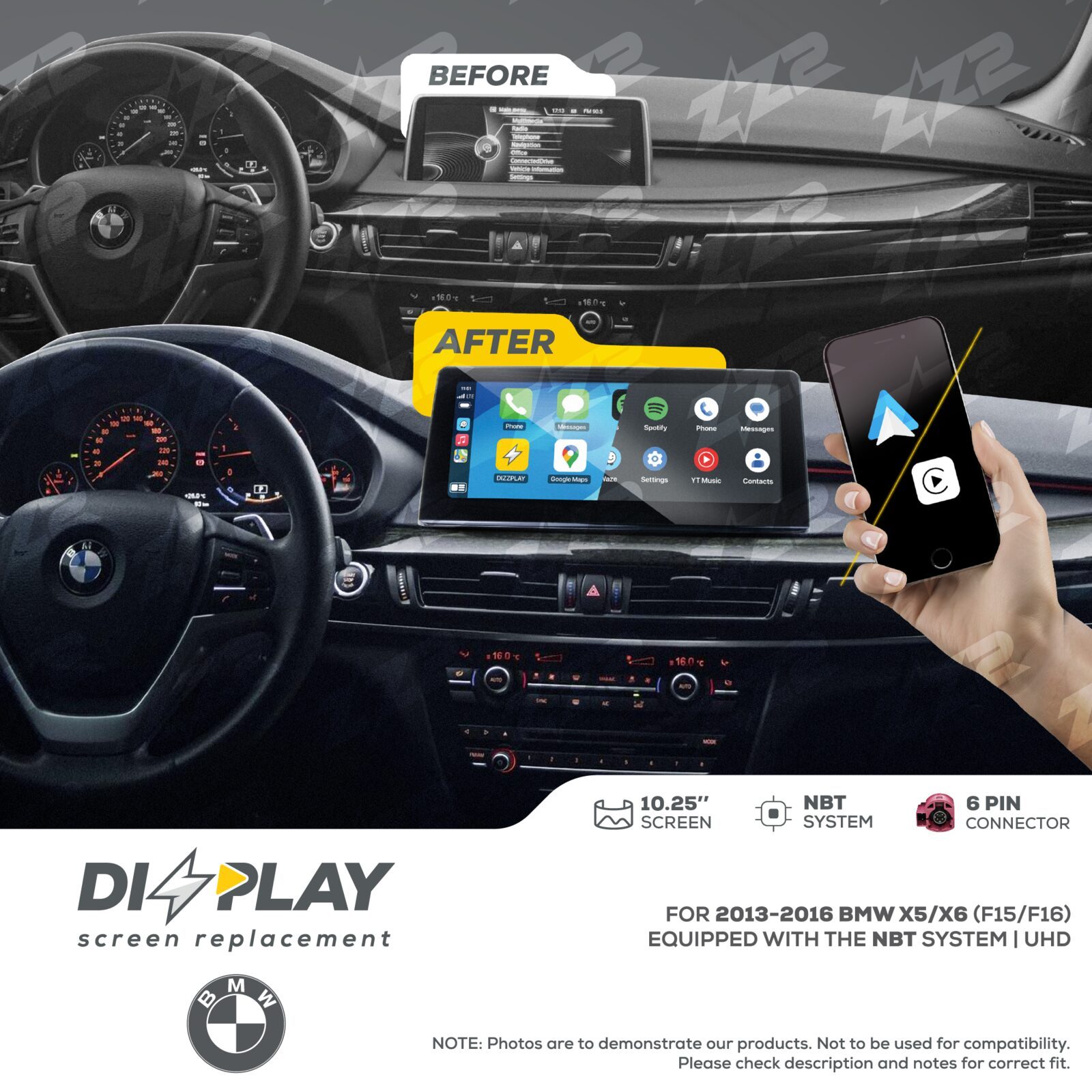 ZZ-2 DIZZPLAY BMW X5 / X6 F15 / F16 2013-2016 NBT