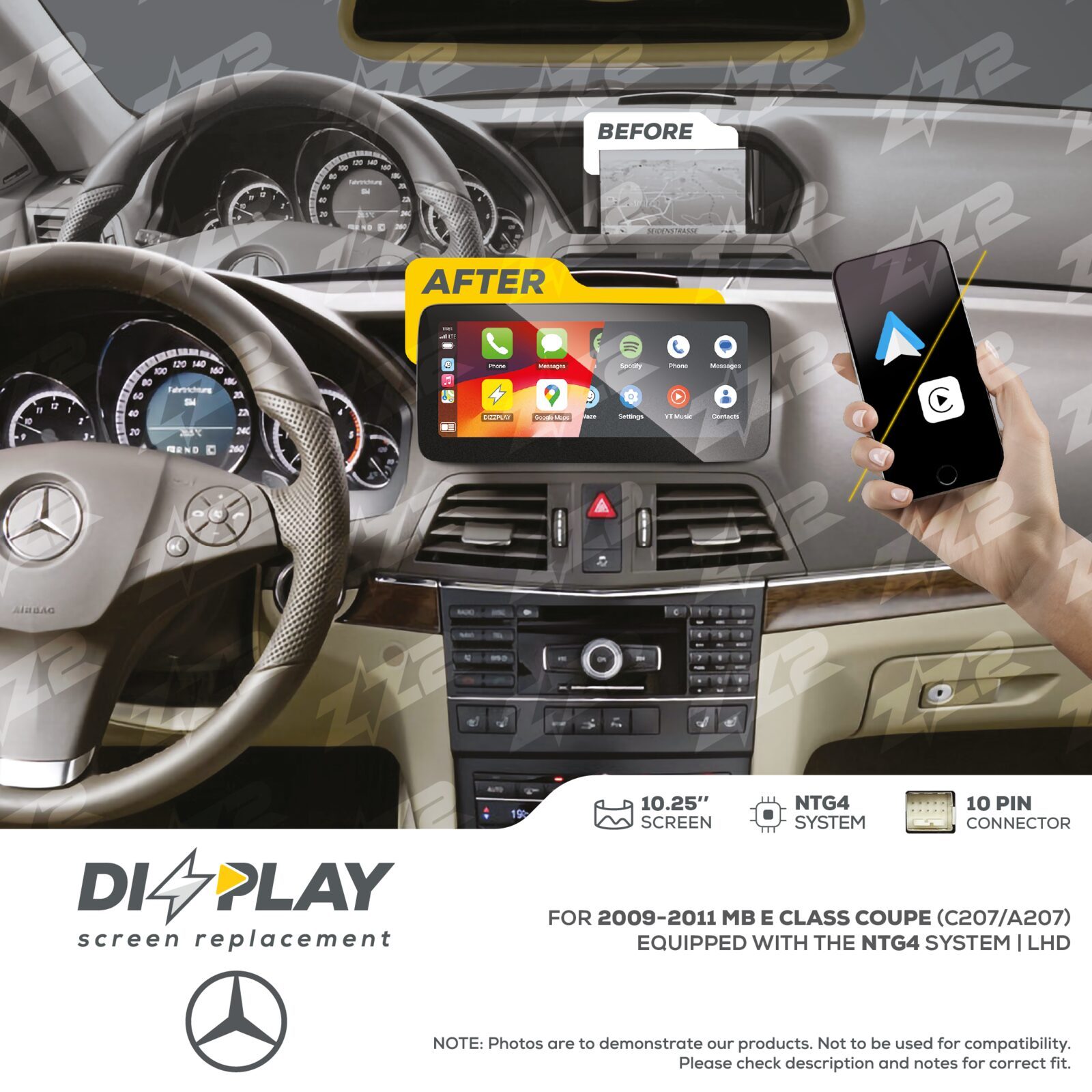 ZZ-2 DIZZPLAY Mercedes-Benz E-Class Coupe C207 / A207 2009-2011