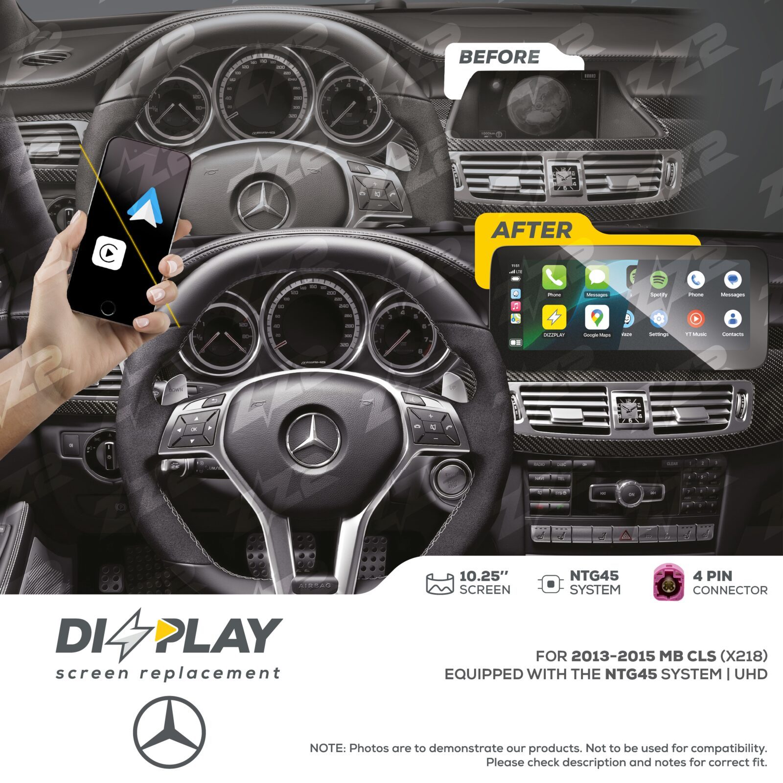 ZZ-2 DIZZPLAY Mercedes-Benz CLS 2012-2015