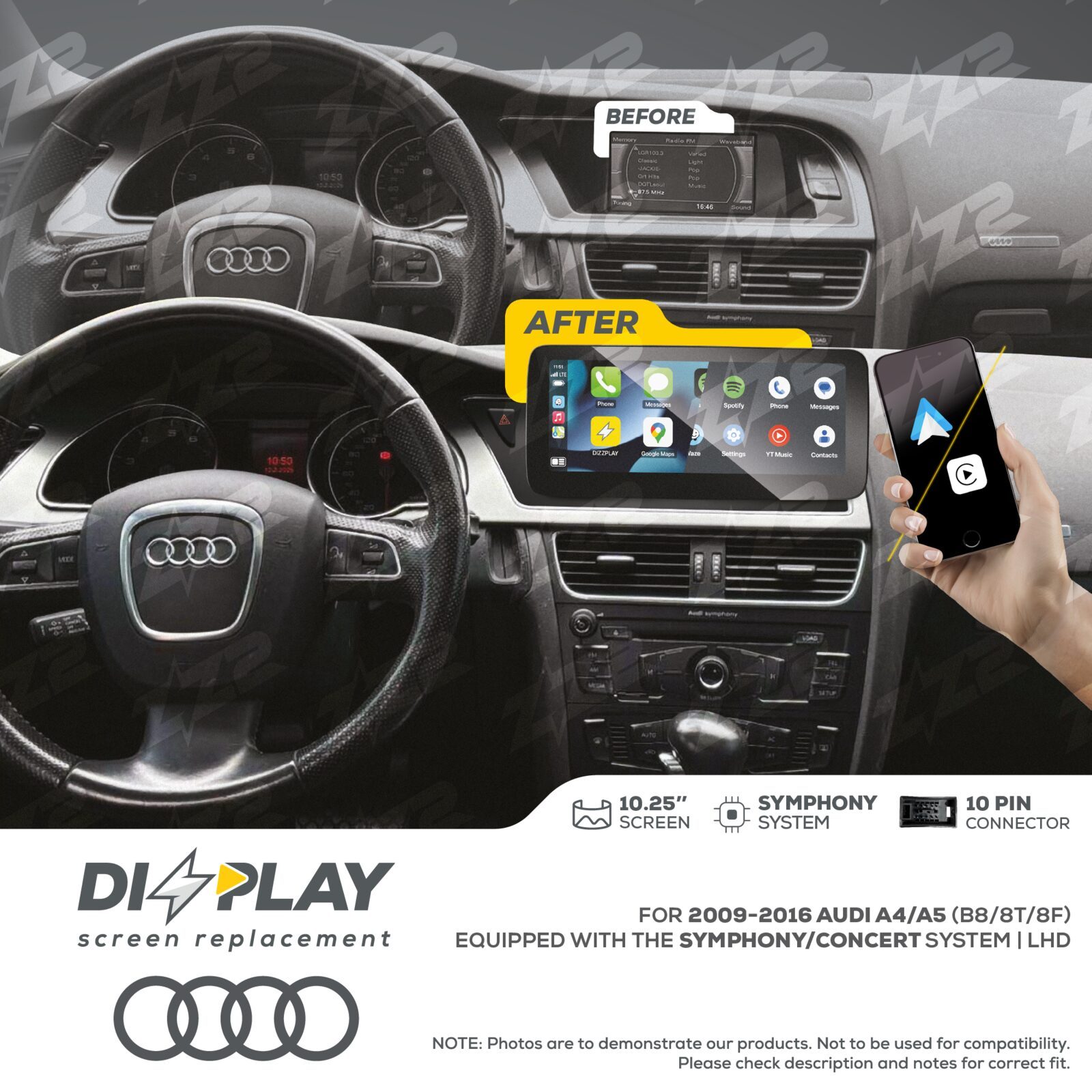 ZZ-2 DIZZPLAY Audi A4 / S4 / A5 / S5 B8 2009-2016, alternate