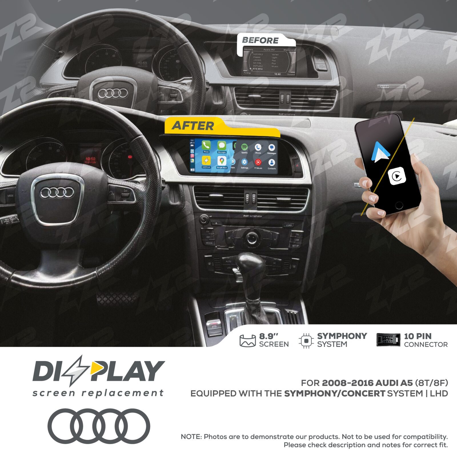 ZZ-2 DIZZPLAY Audi A5 / S5 8T / 8F 2008-2016