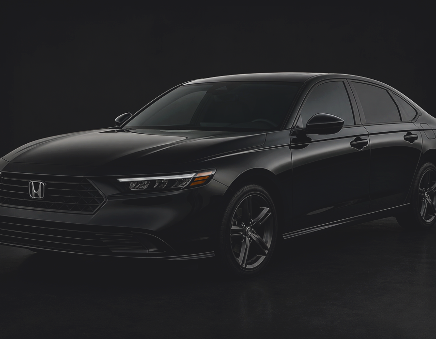 Black sedan with Solar Ceramic doors and back glass